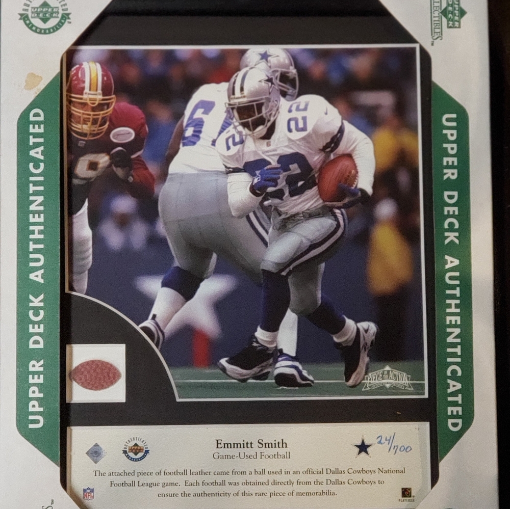 NFL  upper deck authenticated collectible
